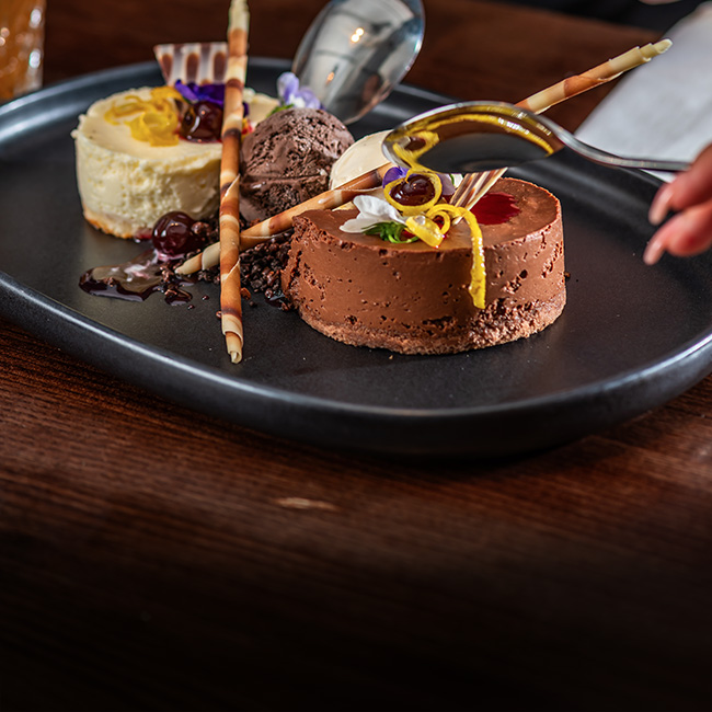 Dessert menu at The Red Lion