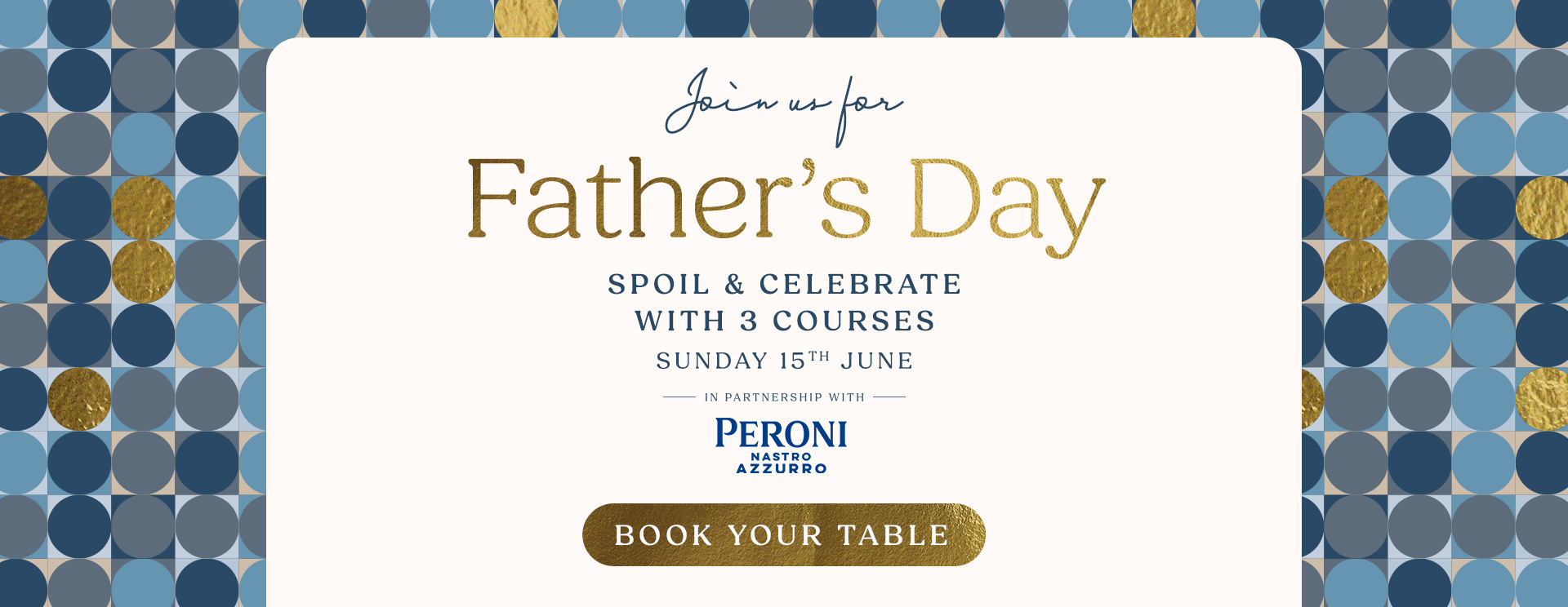 Father’s Day menu Pulborough